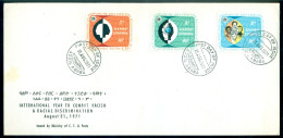 Ethiopia 1971 FDC Int. Year To Combat Racism & Racial Discrimination Mi 676-678 - Ethiopie