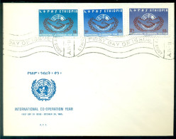 Ethiopia 1965 FDC International Co-operation Year Mi 518-520 - Ethiopie