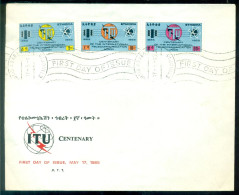 Ethiopia 1965 FDC ITU Centenary Mi 500-502 - Etiopia