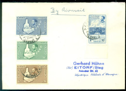 Ethiopia 1961 Airmail Cover To Germany With Mi 404 And Series 20th Anniv. Liberation From Italy 405-407 - Ethiopie