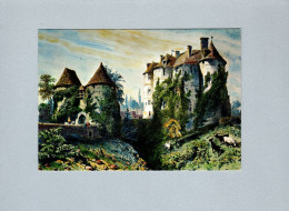 Harcourt (27) : Chateau Féodal (lithographie De Benoist - 1852) - Harcourt