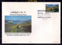 SÉRIE DE VÉHICULES/TRAINS DE TRANSPORT POSTAL DU PANAMA 1994 - Panama