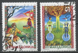 Macédoine - Makedonien - Macedonia 1997 Y&T N°102 à 103 - Michel N°102 à 103 (o) - EUROPA - Macedonia