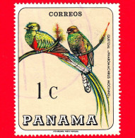 PANAMA - Usato - 1967 - Animali Preistorici - Uccelli - Quetzal Splendente (Pharomachrus Mocinno) - 1 - Panama