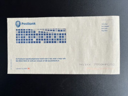 NETHERLANDS 2001? USED ENVELOPE POSTBANK NEDERLAND POSTGIRO AKT 3951 (0105) WK 9 - Lettres & Documents