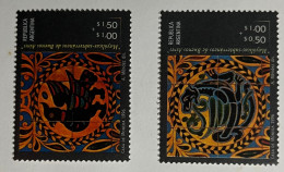 Argentina 1996 Murales Del Subterráneo, GJ 2788/9, Sc B 170/1, Y 1938/9, MNH. - Unused Stamps