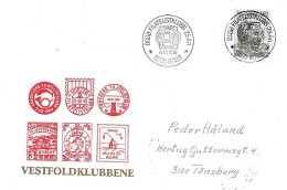 Norway 1989 Cover With Special Cancellation Bodø Filatelistklubb 25 år,  6.10.1989  On Mi  892 Nordlandsjakt - Cartas & Documentos