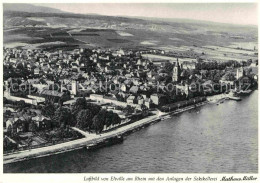 72815635 Eltville Rhein Mit Den Anlagen Der Sektkellerei Matheus Mueller Luftbil - Eltville