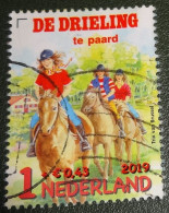Nederland - NVPH - Xxxx - 2019 - Gebruikt - Cancelled - Kinderzegels - Uit Serie Kinderboeken - De Drieling Te Paard - Oblitérés