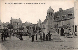 80 Crécy En PONTHIEU - Vue Générale De La Place - Crecy En Ponthieu