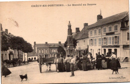 80 Crécy En PONTHIEU - Le Marché Au Beurre - Commerce - Crecy En Ponthieu