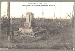 France CHAULNES « Guerre Mondiale 1914 – 1919 – Cimetière Et Monument Allemand » - Ed. A. Breger Frères, Paris (1922) - Chaulnes