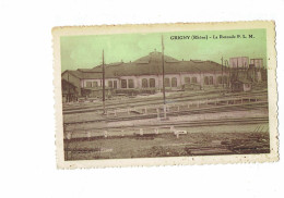 Cpa - 69 - GRIGNY - Rhône -- La Rotonde Du P.L.M. - Chemin De Fer - 1947 - Grigny