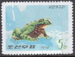 North Korea 1974 Single Stamp To Celebrate Frogs In Fine Used. - Corée Du Nord