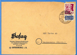 Allemagne Zone Française 1949 - Lettre De Offenburg - G29454 - Autres & Non Classés