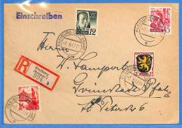 Allemagne Zone Française 1947 - Lettre Einschreiben De Freiburg - G29377 - Altri & Non Classificati