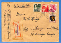 Allemagne Zone Française 1947 - Lettre Einschreiben De Baden Baden - G29376 - Bade