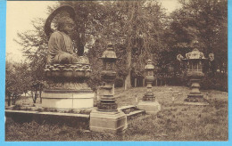 Royaume De Belgique-Morlanwelz-Château-Parc-de Mariemont-+/-1930- Lanternes Et Le Grand Bouddha Japonnais (Japon) - Morlanwelz