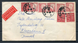 1961 Sweden Malmo Express Cover - Copenhagen  - Lettres & Documents