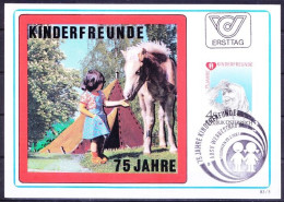 Austria 1983 Maxi Card, NGO Friends Of Children, Heart - Other & Unclassified