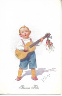 FEIERTAG Illustrateur Bonne Fête Musicien Guitare ....G - Feiertag, Karl