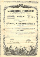 L ASSURANCE FINANCIERE PARIS GARANTIE PAR UN DEPOT DE RENTES FRANCAISES ET D OBLIGATIONS DU CREDIT FONCIER DE FRANCE - Banca & Assicurazione