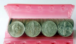 Lote De 100 Monedas Franco De 50 Céntimos - Other & Unclassified