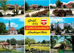 72770131 Schneverdingen Schulstrasse Evangelische Kirche Quellenbad Verkehrsamt  - Schneverdingen