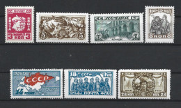 Russia 1927 October Revolution 10th Anniv. Y.T. 385/391 * - Unused Stamps