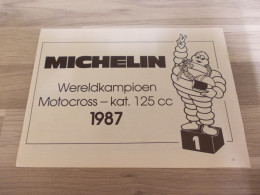 Oude Reclame Uit 1987 - Michelin Banden - Publicités