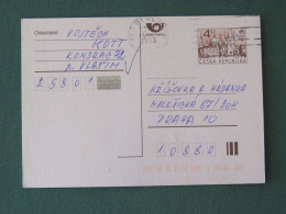 Czech Republic 1999 Stationery Postcard 4 Kcs "Prague 1998" Sent Locally - Brieven En Documenten