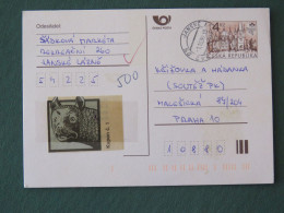 Czech Republic 1999 Stationery Postcard 4 Kcs "Prague 1998" Sent Locally - Briefe U. Dokumente