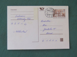 Czech Republic 1998 Stationery Postcard 4 Kcs "Prague 1998" Sent Locally - Brieven En Documenten