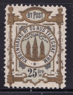 Denmark Local Post/ Bypost. Kiobenhavns Telegraph 25 Ore Unused, No Gum. - Local Post Stamps