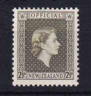 New Zealand: 1954/63   Official - QE II   SG O162   2½d    MH - Dienstzegels
