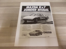 Reclame Advertentie Uit Oud Tijdschrift 1980 - Mazda RX7 - Publicités