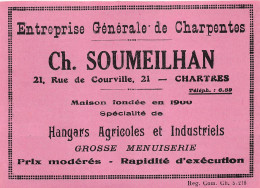 Chartres - Rue De Courville - Charpentes - Ch. Soumeilhan - Publicités