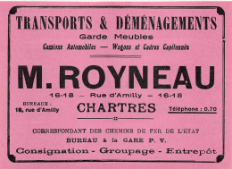 Chartres - Rue D'Amilly - Transports & Déméngaements - M. Royneau - Publicités