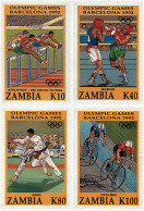 34275 MNH ZAMBIA 1992 25 JUEGOS OLIMPICOS VERANO BARCELONA 1992 - Zambia (1965-...)