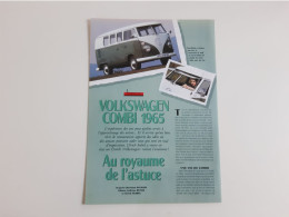 Restauration Volkswagen Combi De 1965 - Coupure De Presse Automobile - Voitures