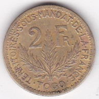 Territoire Sous Mandat De La France. Togo. 2 Francs 1925. Bronze Aluminium, Lec# 15 - Togo