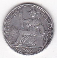 Indochine Française. 10 Cent 1937 . En Argent, Lec# 174 - Indochine