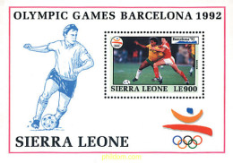 241817 MNH SIERRA LEONA 1992 25 JUEGOS OLIMPICOS VERANO BARCELONA 1992 - 16 JUEGOS OLIMPICOS INVIERNO. ALBERTVILLE 1992 - Sierra Leone (1961-...)