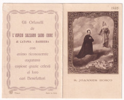 Calendarietto - Gli Orfanelli De L'ospizio Salesiano Sacro Cuore Di Catania  - Barriera - Anno 1935 - Petit Format : 1921-40