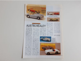 Miniatures Austin Healey - Coupure De Presse - Andere & Zonder Classificatie