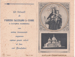 Calendarietto - Gli Orfanelli De L'ospizio Salesiano Sacro Cuore Di Catania - Barriera - Anno 1936 - Petit Format : 1921-40