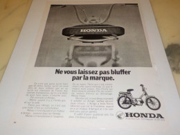 ANCIENNE PUBLICITE MOBYLETTE HONDA 1973 - Moto