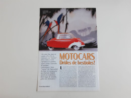 Miniatures Motocars - Coupure De Presse - Andere & Zonder Classificatie