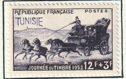 TUNISIE - Journée Du Tb., Type Du Tb De France, Malle-poste Avec Surcharge - Y&T N° 353 - 1952 - MH - Neufs