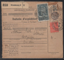 COLIS POSTAUX  - STRASBOURG 4  - ALSACE / 1932  BULLETIN D'EXPEDITION (ref 4461) - Brieven & Documenten